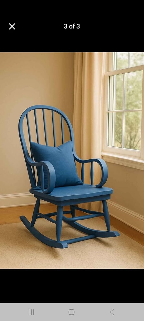 image for Vintage solid wood chair glider