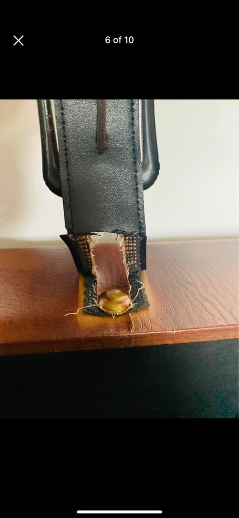 Leather large storage trunk 