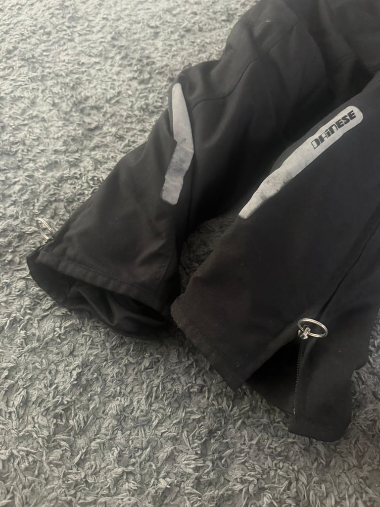 Dainese D-Dry Motorcycle Textile Trousers – Black, Size 54