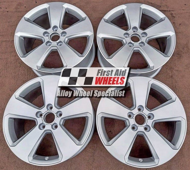 AUDI A3 8V SET 4X 17'' GENUINE 5 SPOKE SILVER REFURBISED ALLOY WHEELS S486SET