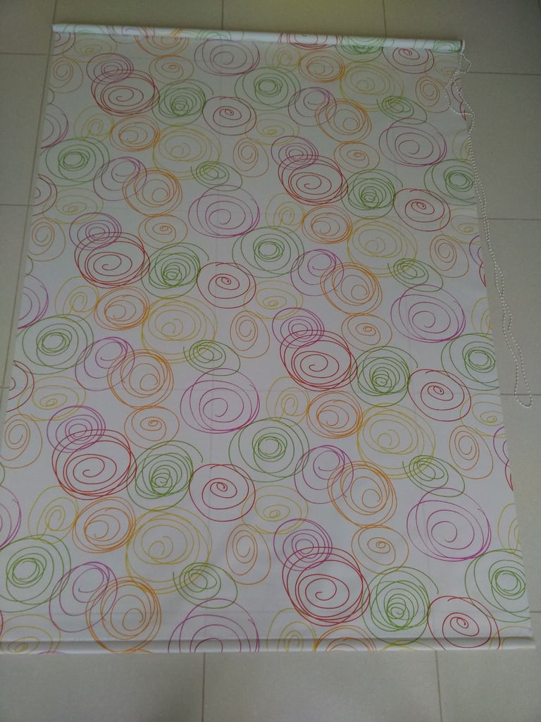  Large Coloured Swirl Pattern Roller Blinds           3 Sizes