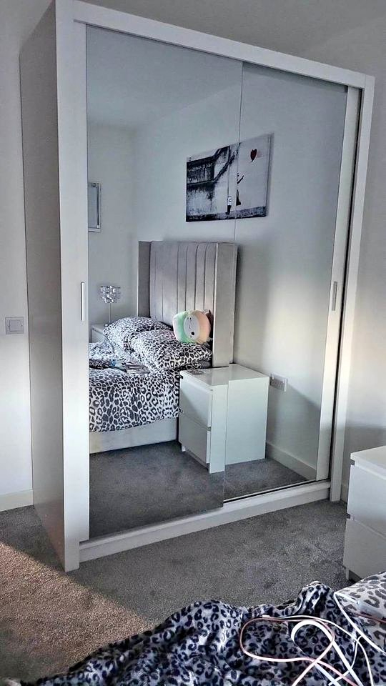 2&3 door wardrobe, sliding mirror doors wardrobes with drawers, shelfs, rails free delivery, COD