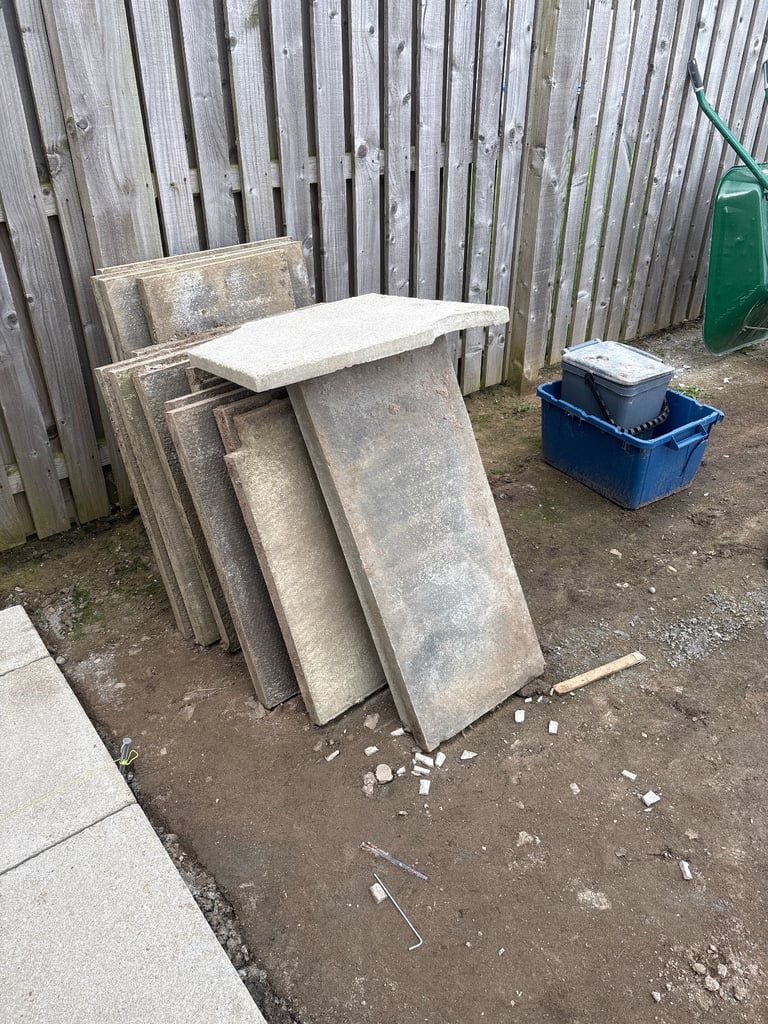 Garden slabs 