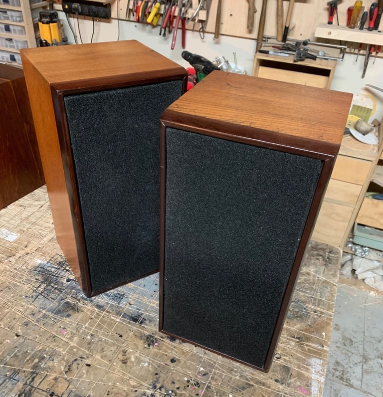 Vintage Goodmans Achromat 250 Speakers. Refurbished and Upgraded.
