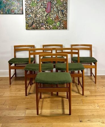 Mid Century Sox Teak Dining Chairs By Mcintosh FREE LOCAL DELIVERY