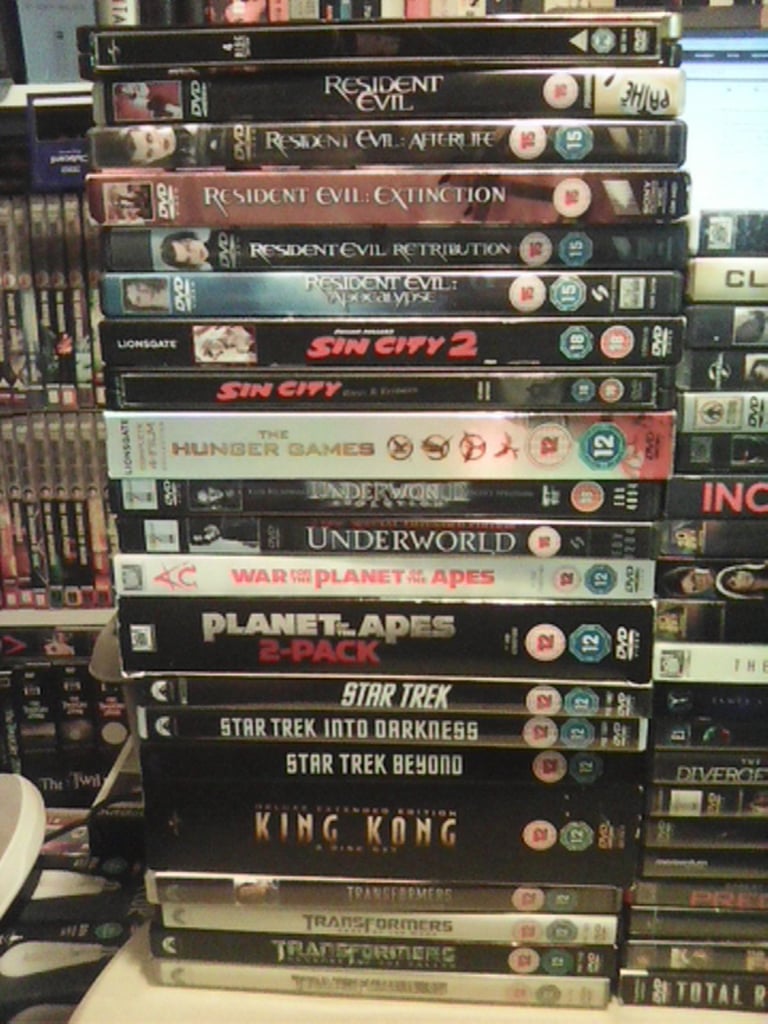 £10 OFF! Job Lot #1 MOVIES x85: Sci-Fi, Fantasy, Superhero, Horror, Epics, Thrillers + Blu-Rays
