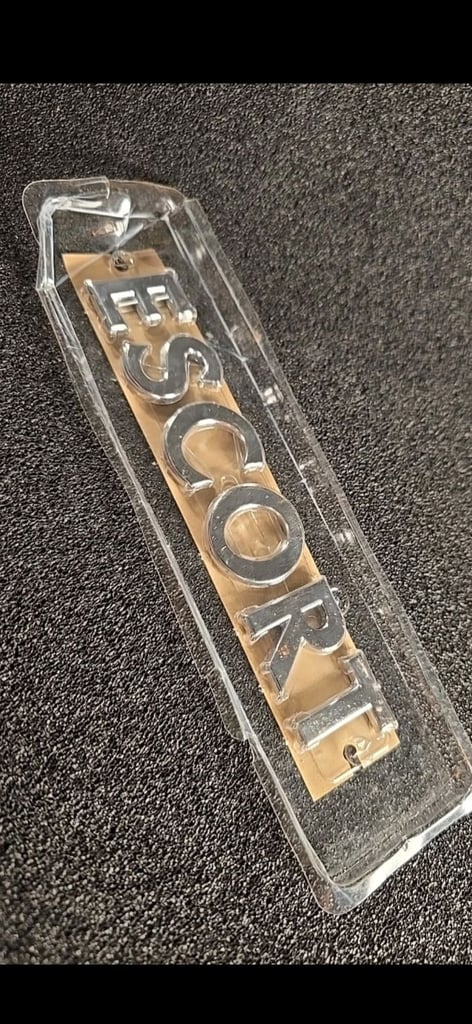 Ford escort genuine boot badge 