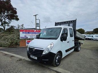 2016 ON 66 PLATE VAUXHALL MOVANO R3500 L3HI CDTL LWB TRW DOUBLE CAB TIPPER ULEZ
