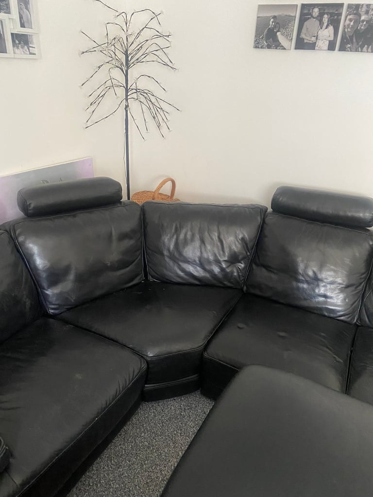 L shaped leather sofa | in Hull, East Yorkshire | Gumtree