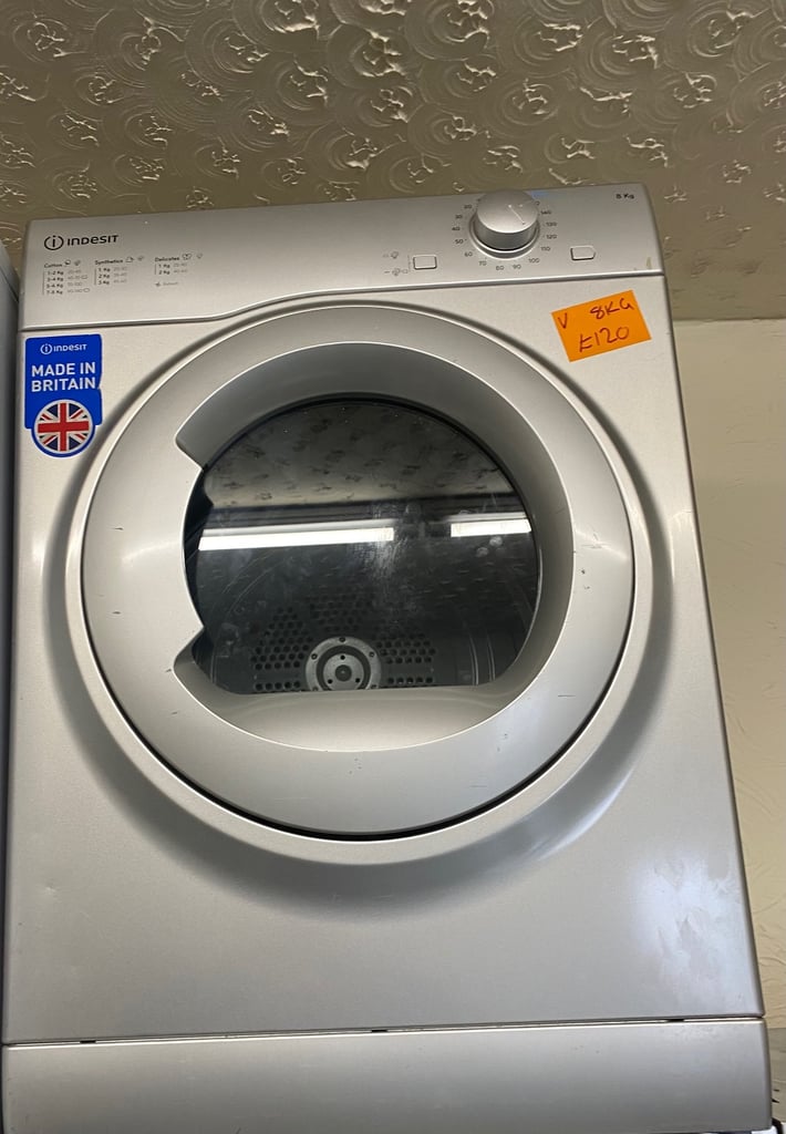 ☎️SILVER INDESIT VENTED 8KG TUMBLE DRYER 
