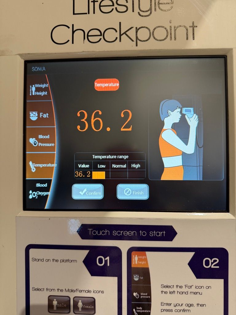 Self-Service Personal Health Check kiosk/Lifestyle Checkpoint Health Screening Station