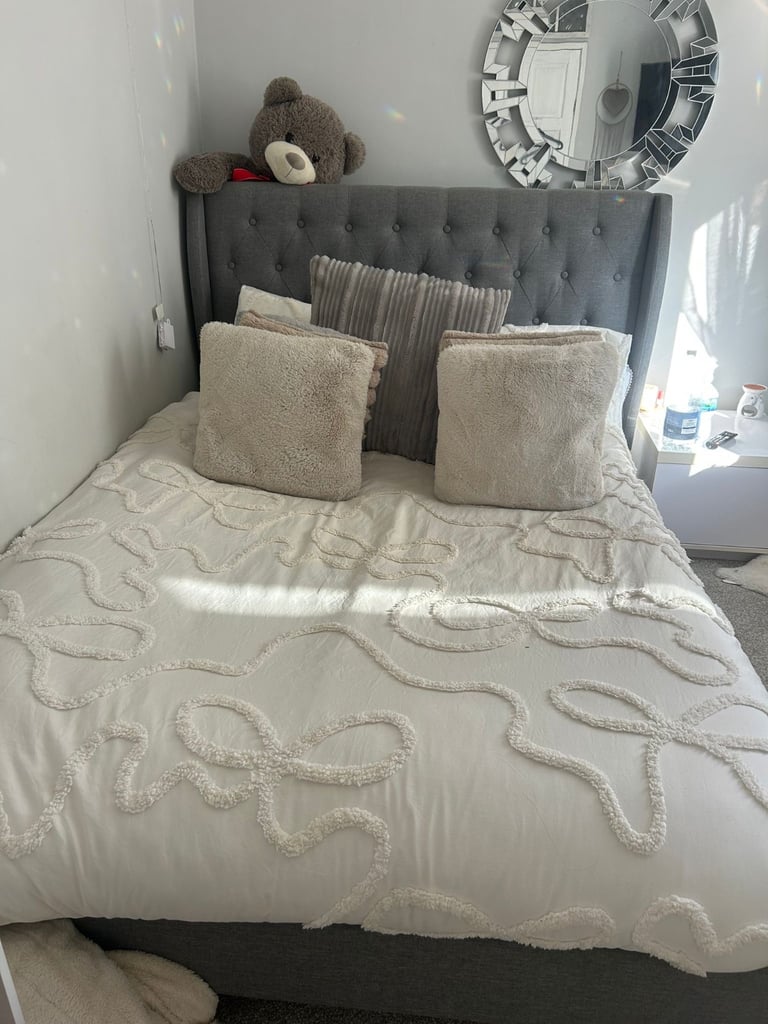 Double bed frame and headboard 