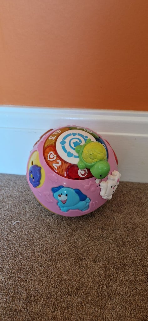 VTECH CRAWL AND LEARN BRIGHT LIGHTS BALL INC BATTERIES. EXCELLENT.