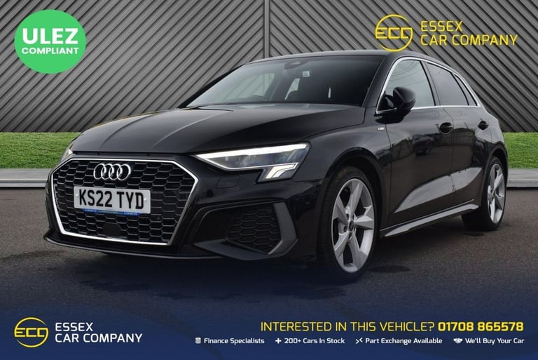 2022 Audi A3 1.0 TFSI 30 S line Sportback 5dr Petrol Manual Euro 6 (s/s) (110 ps) Hatchback Petro...