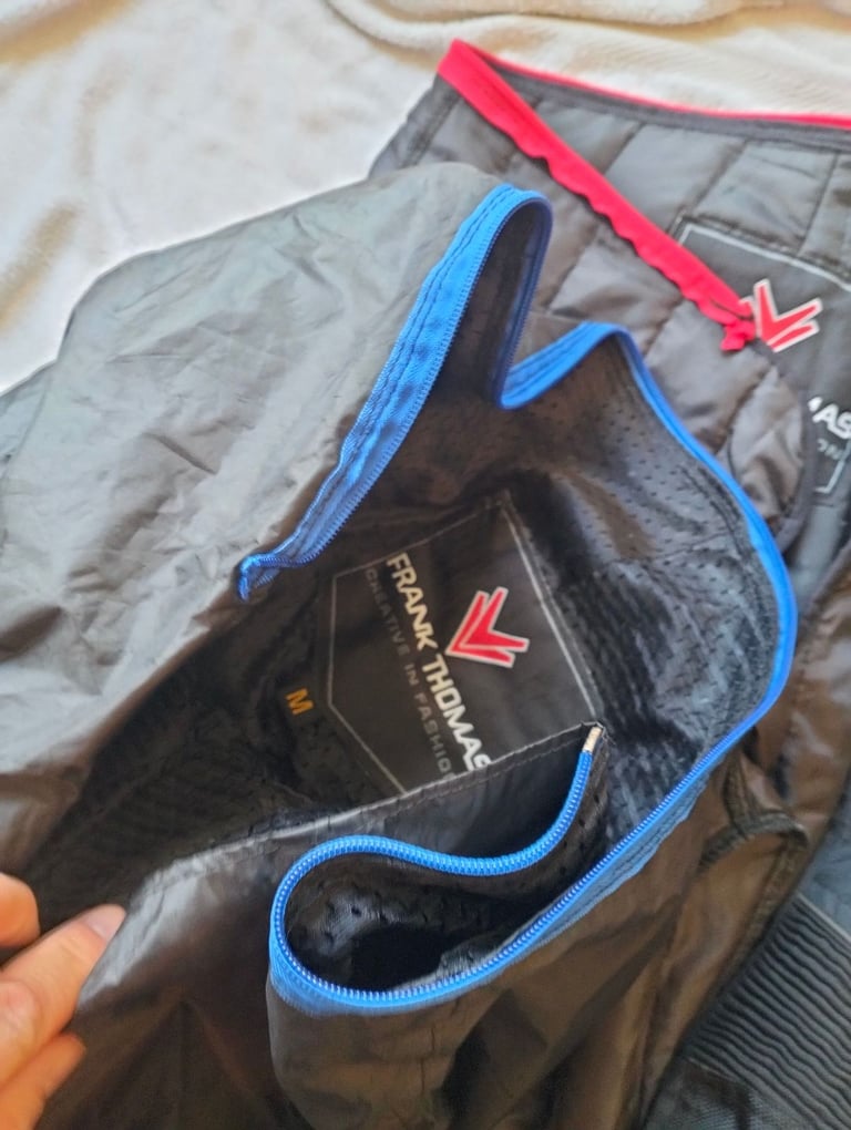 Frank Thomas Mens Waterproof Textile Motorcycle Trousers Medium 32" W 4 in 1