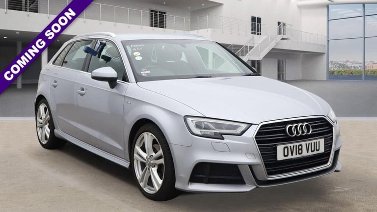 image for 2018 Audi A3 1.6 TDI S line Sportback 5dr Diesel S Tronic Euro 6 (s/s) (110 ps) Hatchback Diesel ...
