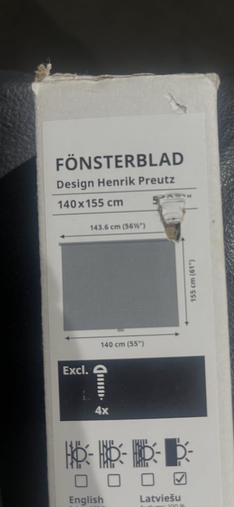 image for roller blind IKEA new inbox