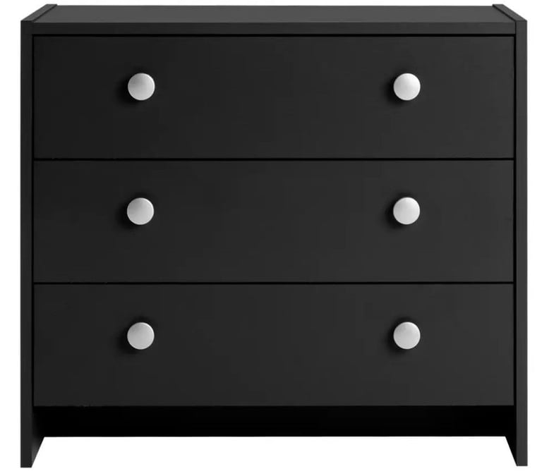 Seville 3 Drawer Chest - Anthracite - 456/8500