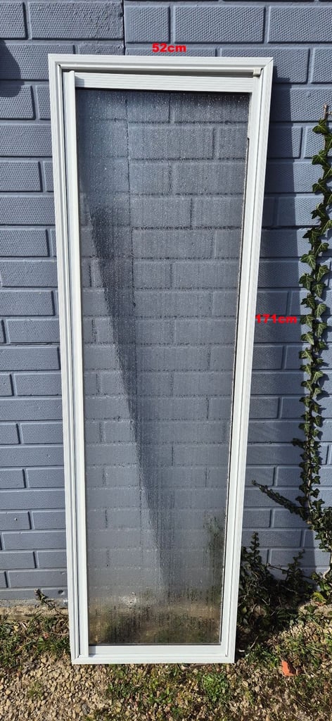 Shower door with frame or without for camper caravan motorhome boat.