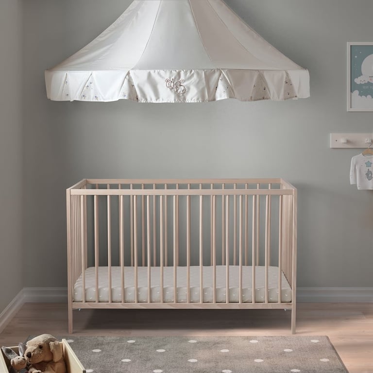 Baby cot bed - beech 