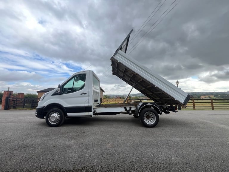 2021 Ford Transit 130 2.0 350 EcoBlue Leader RWD L2 Euro 6 MWB TIPPER BODY 80K +VAT CHASSIS CAB D...