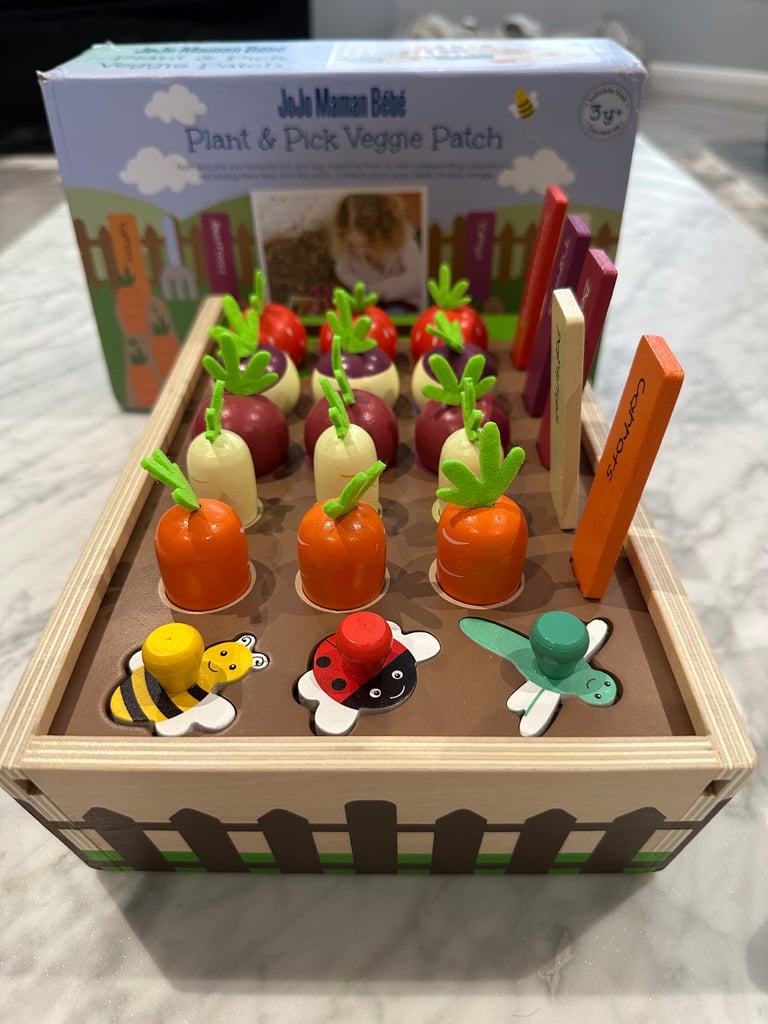 image for Jojo Maman Bebe Plant & Pick Veggie Patch Wood Toys