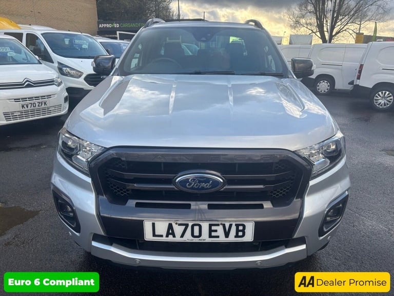 2020 Ford Ranger 2.0 EcoBlue Wildtrak in silver, 56,000 miles, 2 owners, Euro 6 ULEZ, 4x4, a PICK...