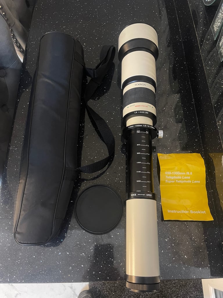 image for Rokinon 650 - 1300mm LR 1300 HD F 1:8-16 Camera Lens w/ Shoulder Bag