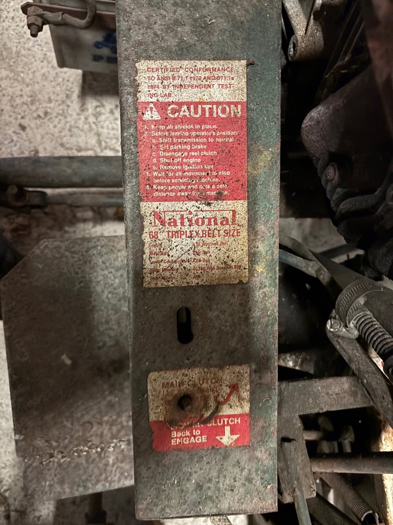 National sit on top lawnmower