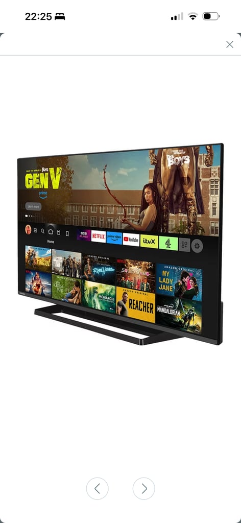 Toshiba 43 inch Alexa fire smart tv with remote and stand 