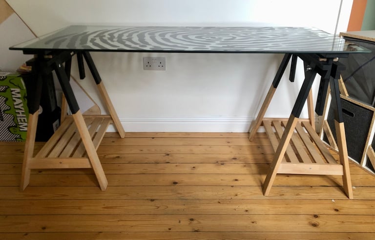 Ikea glass desk
