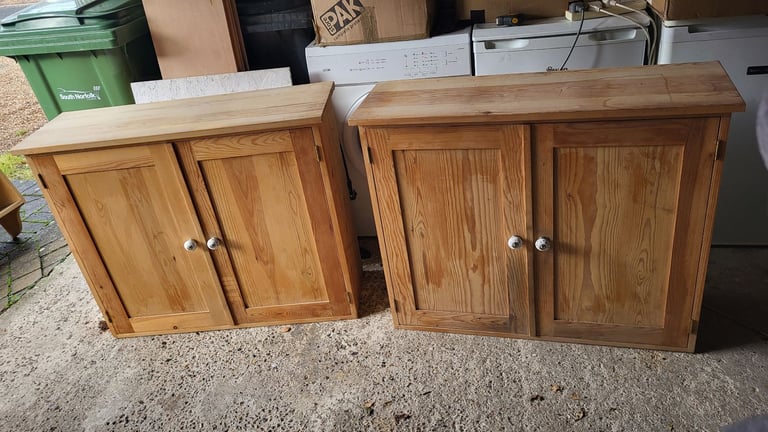 Solid Pine Cupboards x 2 - Free