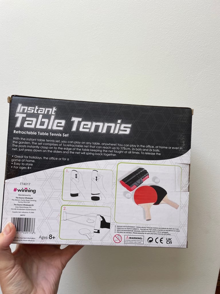 Table Tennis Table Kit with bats and ball