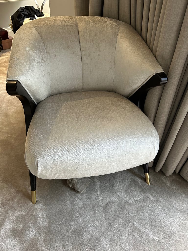 Eichholtz Pavone cream Boucle armchair rrp £1195