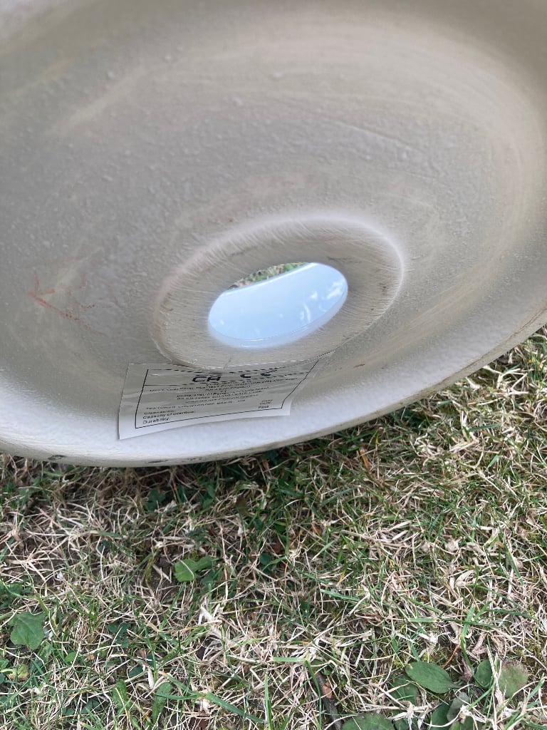 Textured countertop basin