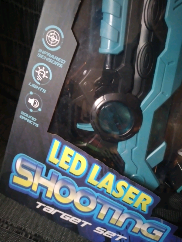 Led Laser Shooting Target Set For Kids