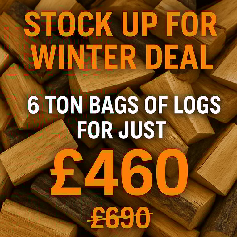 image for 🔥Fully Seasoned & Dried Ready-to-Burn Firewood Logs for Sale - Free Delivery🔥