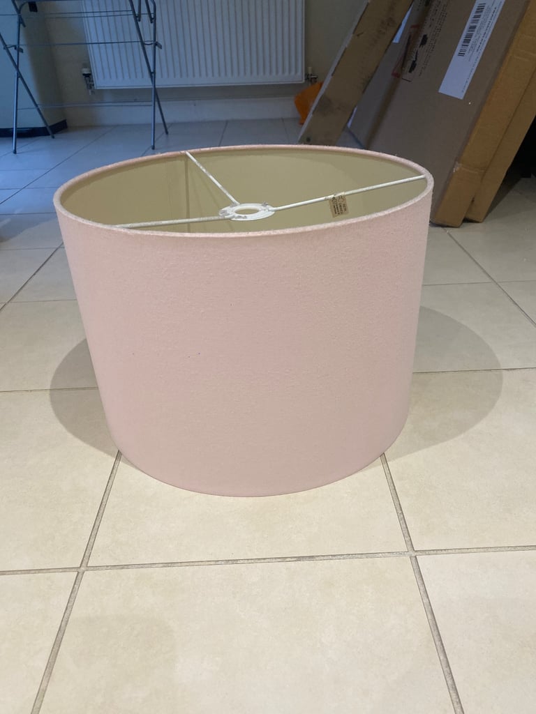 image for Pink large lampshade. 