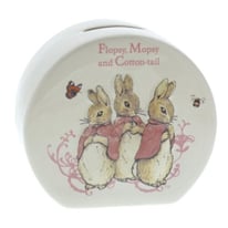 Beatrix Potter Flopsy, Mopsy Cotton-Tail Money Bank A26696 New Boxed