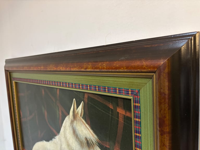 Framed Seated & Standing Scotty Dog Portraits by Paul Stagg.  Both Presented in Great Condition