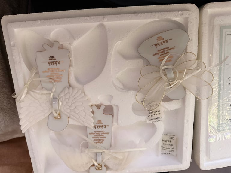 Full Set of 12 Bradford Editions Porcelain Angel Ornaments - Mint w/ Boxes & COAs