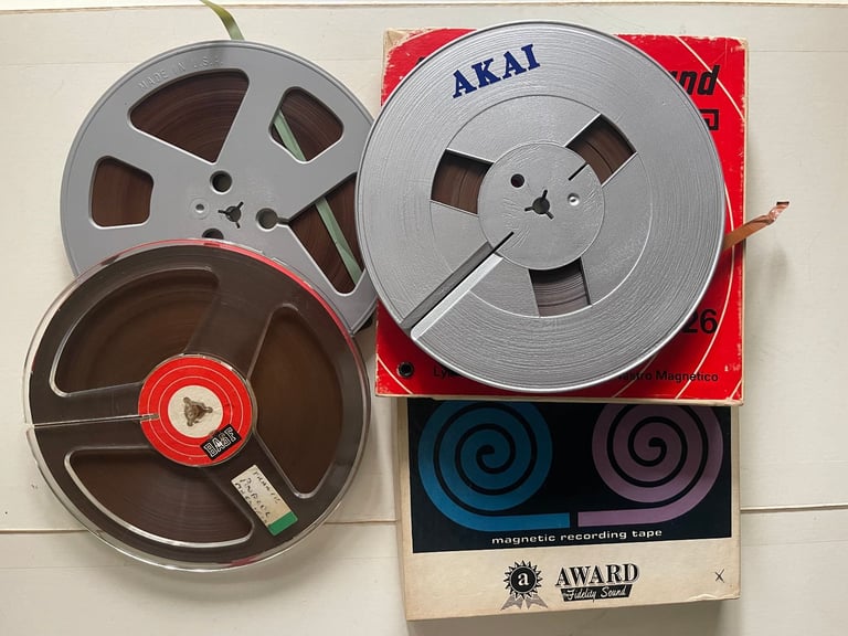 image for Reel to reel audio tape  7'' tape  X 4 tape 