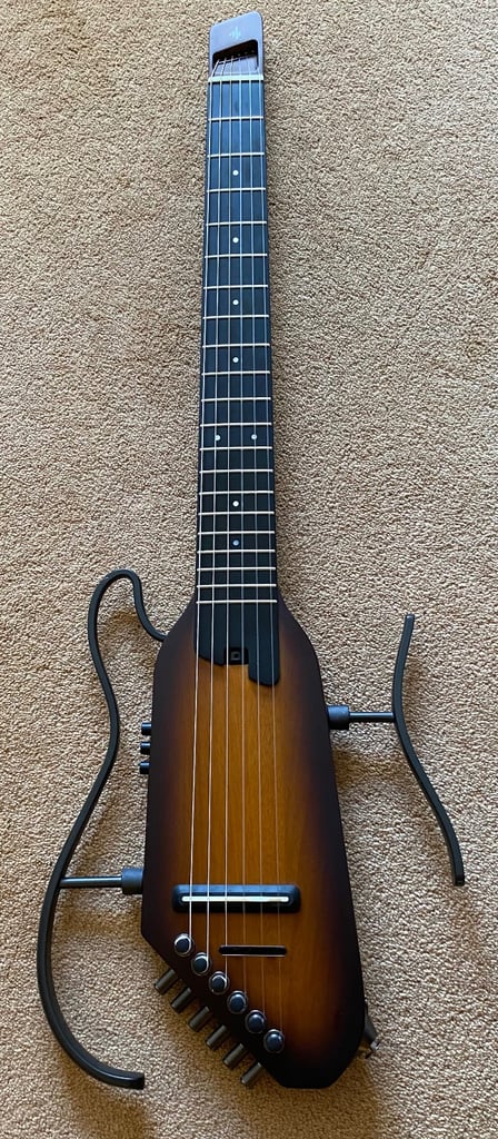 image for Donner Hush - C (Classical Nylon Strings) Full Scale.  Silent / Travel Guitar. Excellent Condition