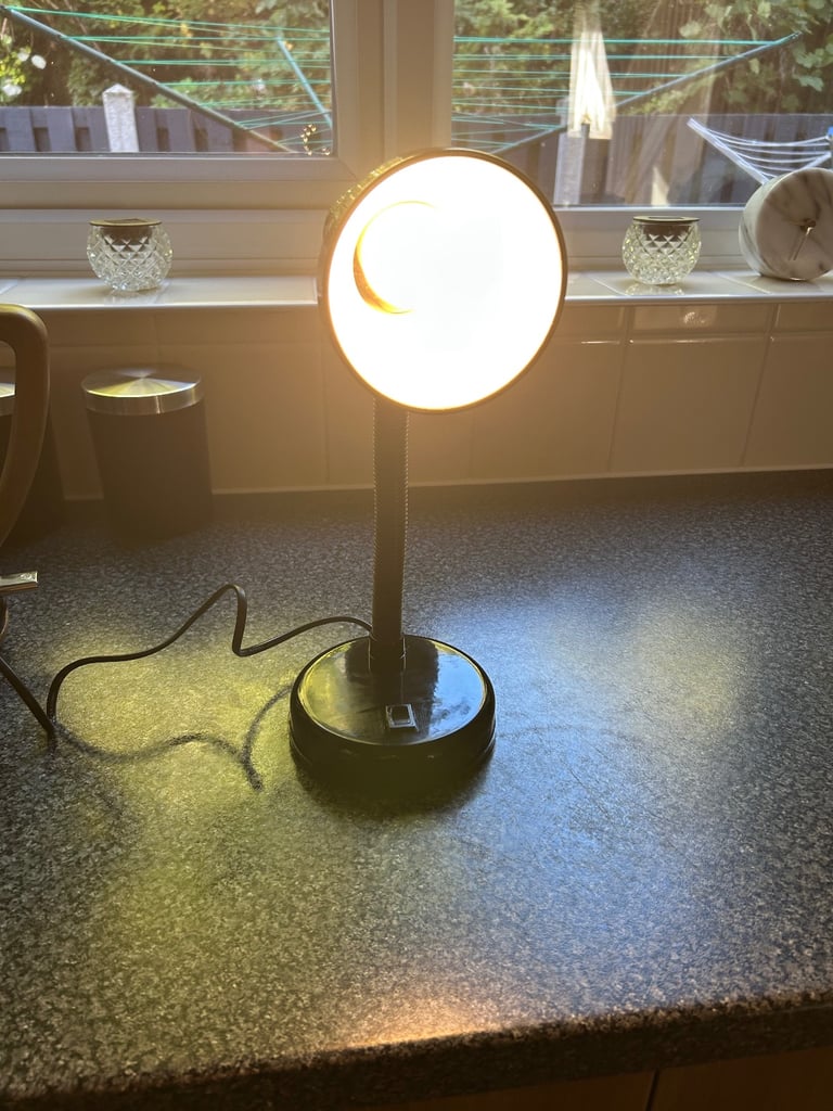 image for Black desktop lamp, bendable 
