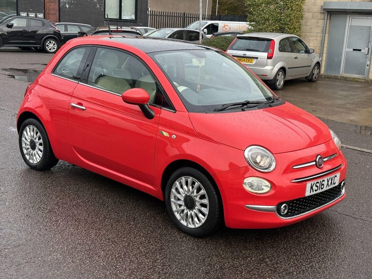2016 Fiat 500 1.2 Lounge Euro 6 (s/s) 3dr HATCHBACK Petrol Manual