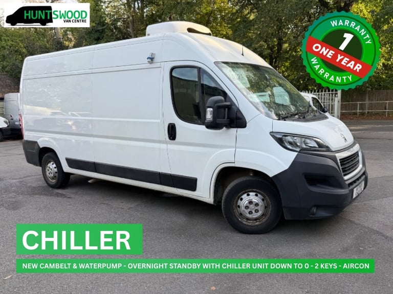 2019 PEUGEOT BOXER 2.0L BLUE HDI WHITE LONG WHEEL BASE FRIDGE CHILLER VAN - 55K