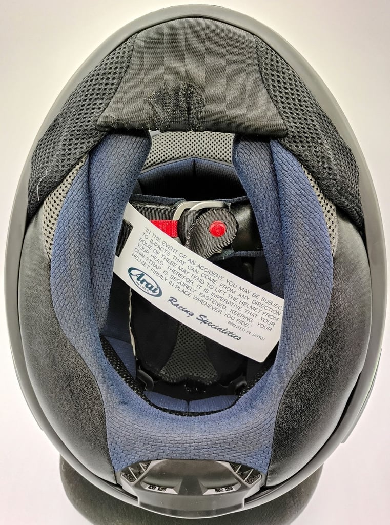 RARE #ARAI RX-7V MOTORCYCLE HELMET - CAL #CRUTCHLOW - MEDIUM - MINT COND - £475