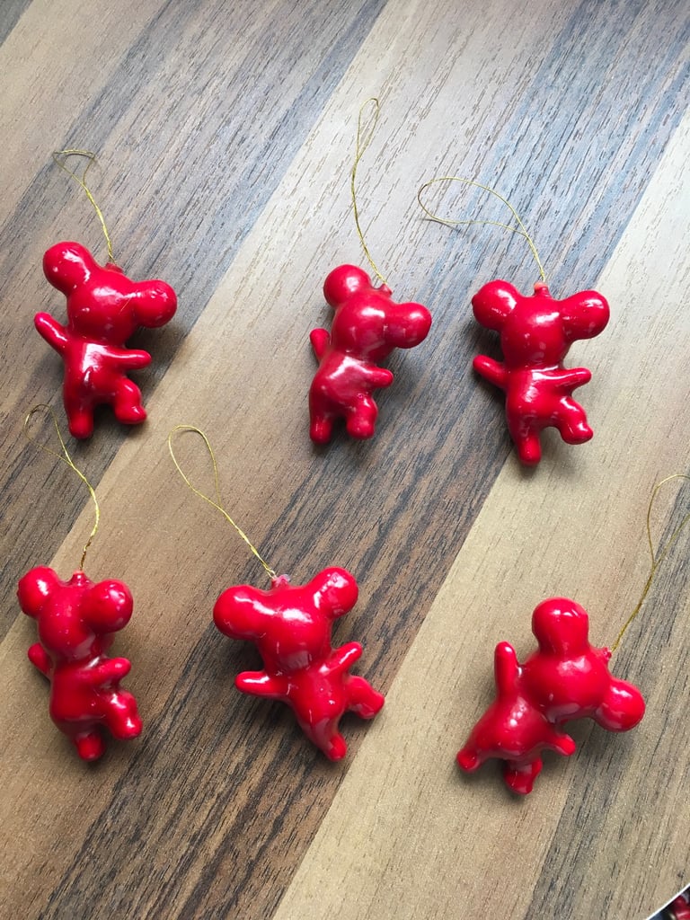 Vintage Christmas tree decorations. 