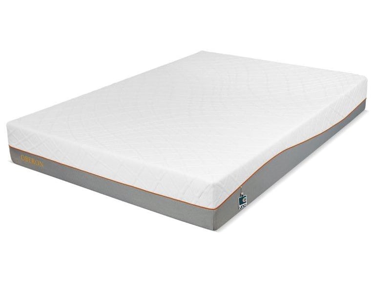 Solid wood king size bed frame with amazingly comfy mattress