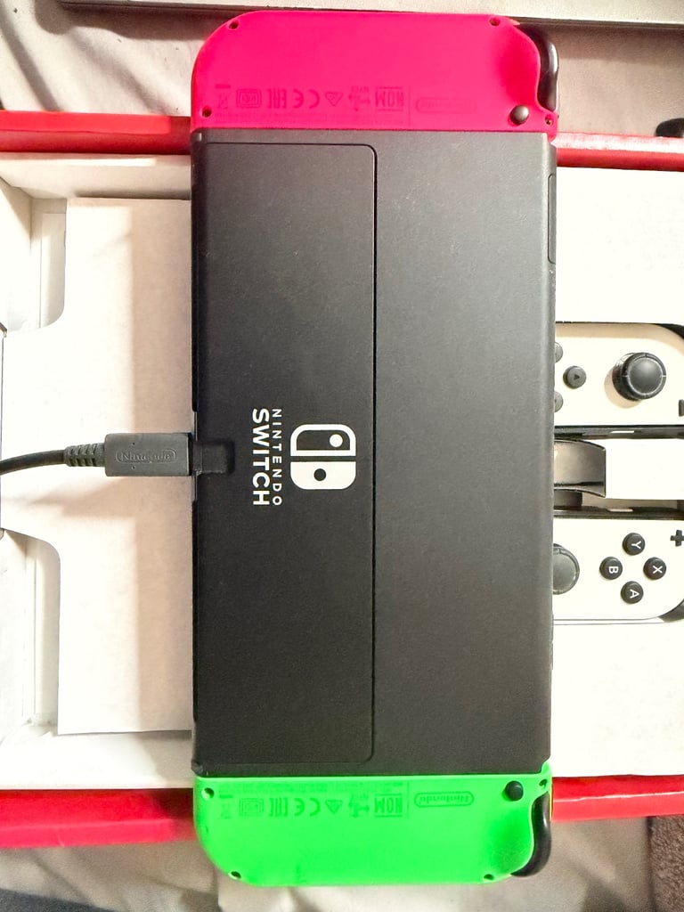 Nintendo Switch OLED - White + Additional Joy Cons + Micro SD Card